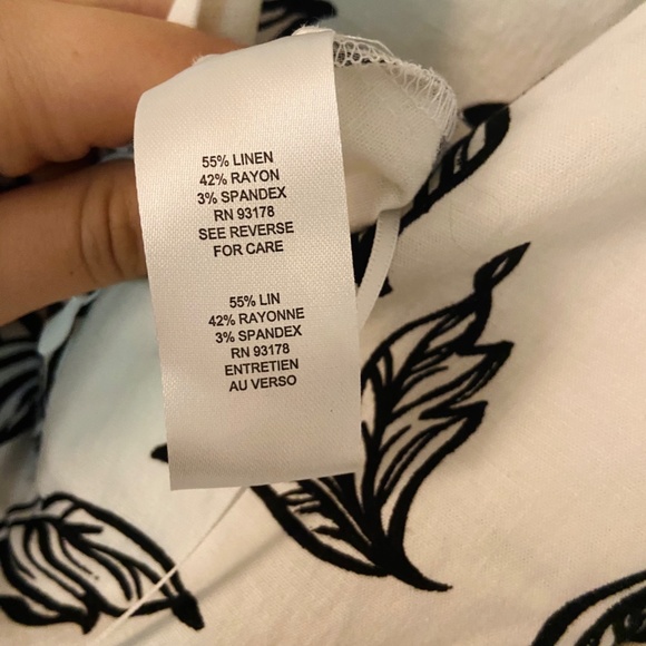 NWT Tahari Linen Botanical Print Jumpsuit - Picture 5 of 9